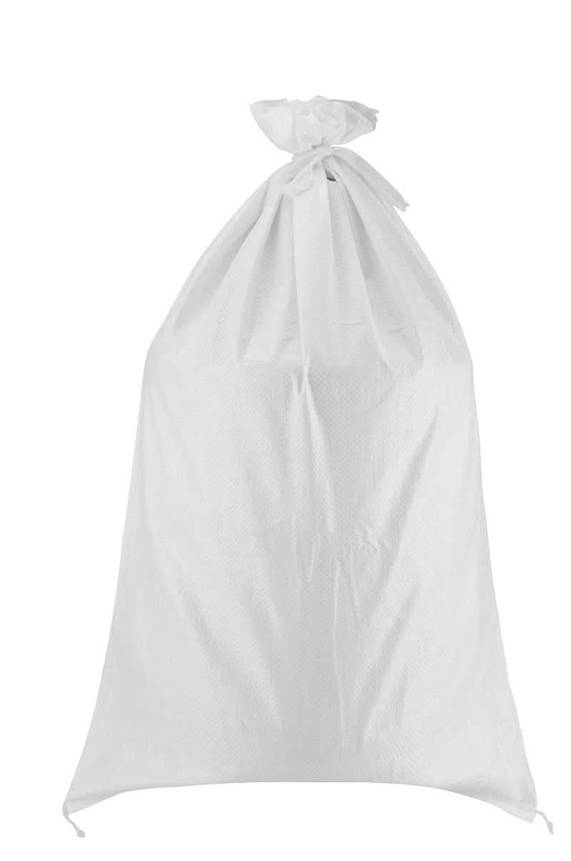 KOHAND 50 Pack 18x30 Inch Empty Sand Bags  White Woven Polypropylene Sandbags for Flood Control Emergency Situation Roadblock Building Construction - Image 1